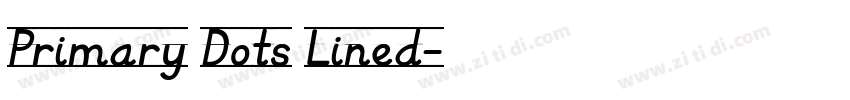 Primary Dots Lined字体转换